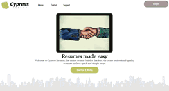 Desktop Screenshot of cypressresume.com